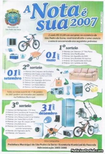 “A Nota é sua – 2007”
