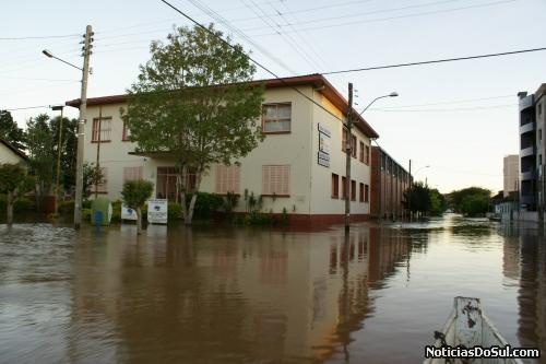 A cidade está submersa (Foto: Divulgação)