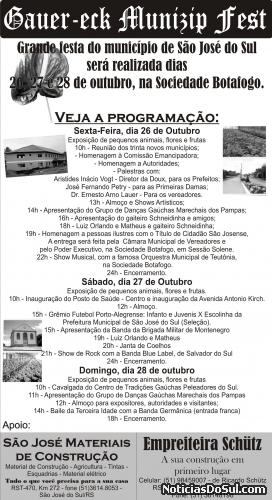 Festa em São José do Sul