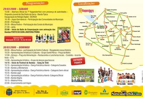 Programação completa (Foto: Assessoria de São Pedro da Serra)