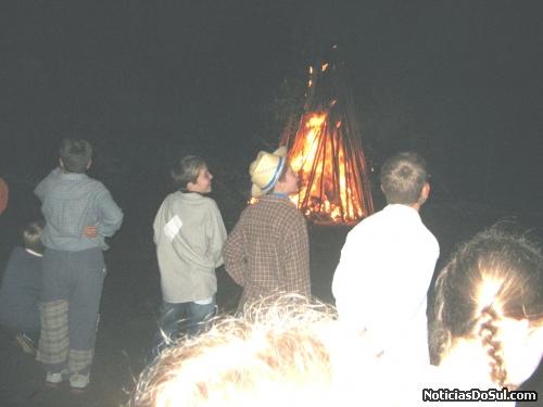 a tradicional fogueira (Foto: divulgação)