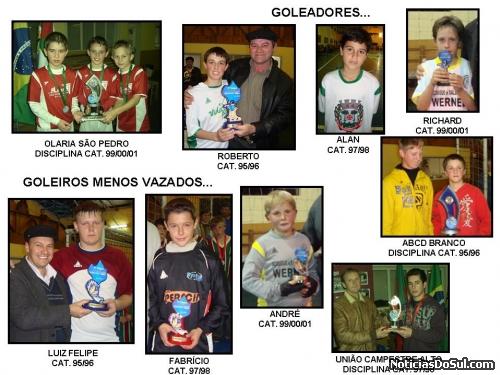 Jogadores que foram destaque na competição (Foto: divulga-sp)