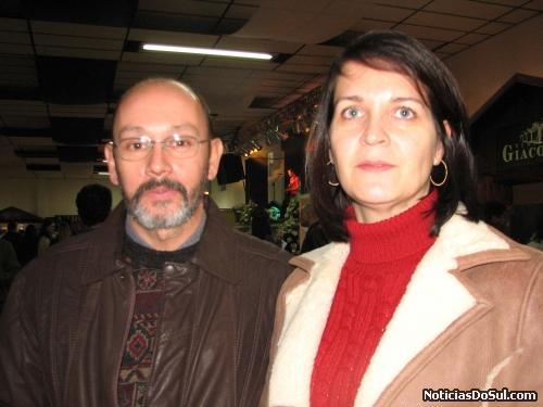 Camaquá e Barra do Ribeiros estavam representados por Alessandro e Andréia que participaram pela 13ª do festiqueijo (Foto: romildo)