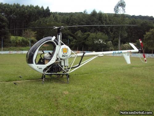 Helicóptero foi utilizado nas buscas (Foto: Expressão Regional)