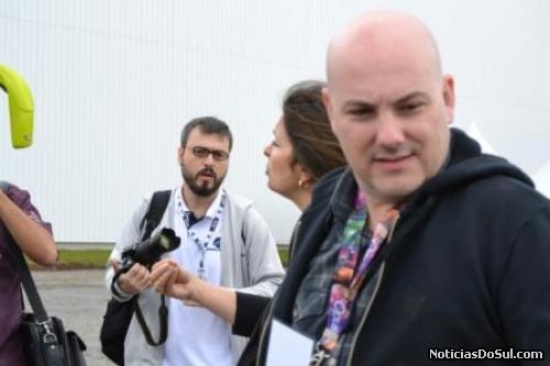 Diretora de marketing e produtor da Opus dão detalhes do evento (Foto: Cathierine Hoffmann)