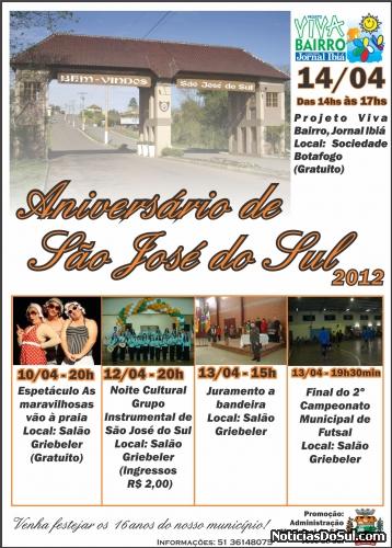 Programação da semana de aniversário (Foto: Cathierine Hoffmann)